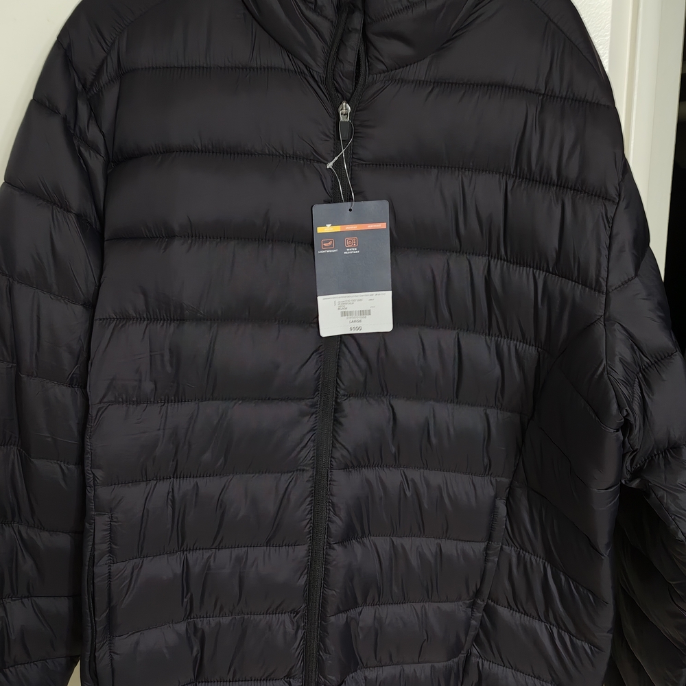 St. John's Bay Men's Dark Puffer Jacket